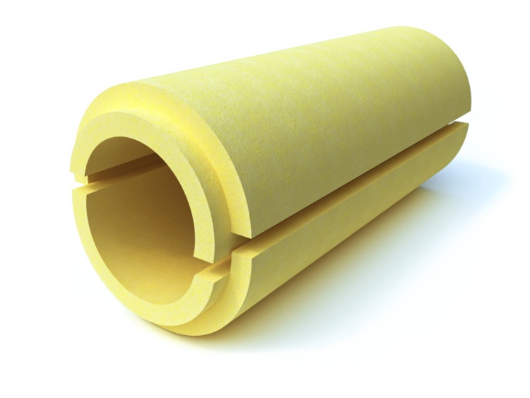 Скорлупа  для теплоизоляции труб ППУ С 1000х133х40 мм